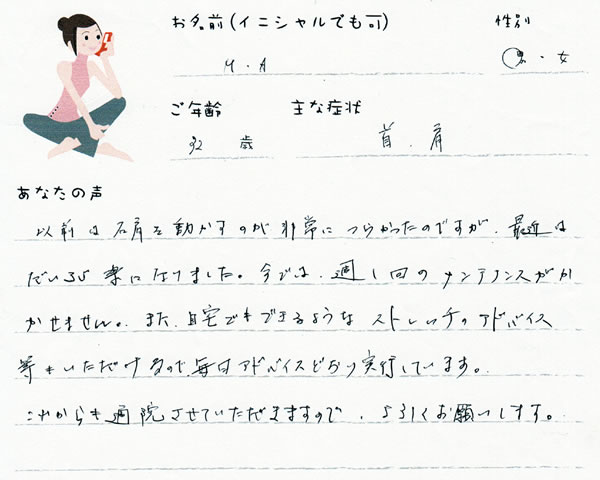 M.Aさん 32歳 男性