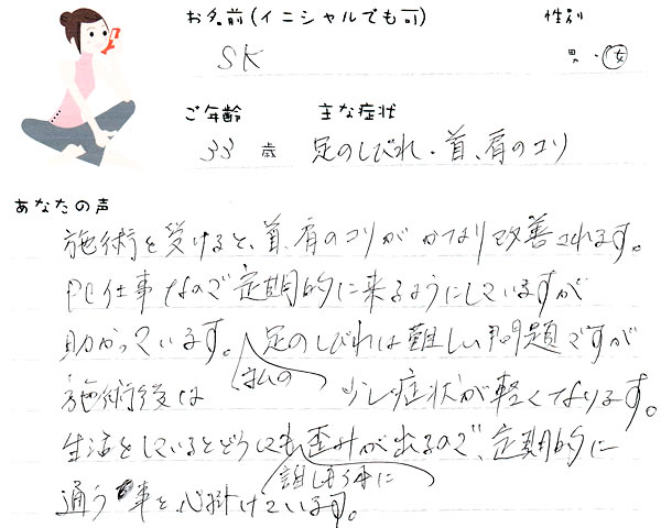 S.Kさん 33歳 女性