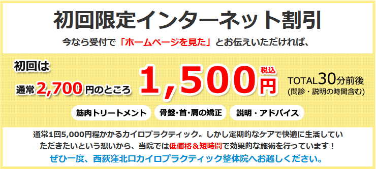 初回限定インターネット割引